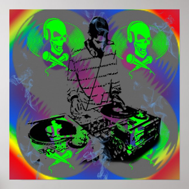 Poster DJ Vinal Spinner (Devant)