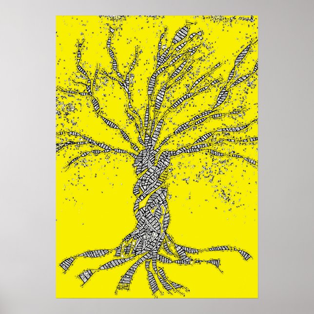 Poster DNA TREE or Tree of Life (Devant)