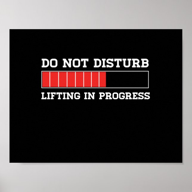 Poster Do Not Disturb Lifting In Progress (Devant)