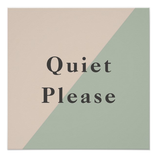 Poster Do Not Disturb Quiet Space Productivity (Devant)
