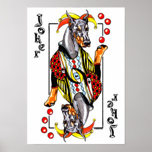 Poster Doberman Black Joker