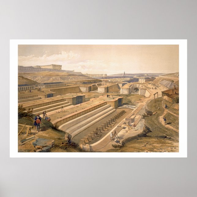 Poster Docks at Sebastopol, plate from 'The Seat of War i (Devant)