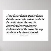 Docteur Doctorant Un Autre Docteur (Tongue Twister