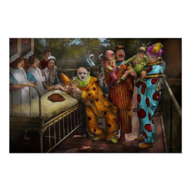 Poster Docteur - Peur des clowns 1923 (Devant)