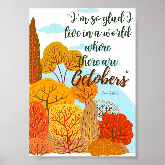 Poster d'octobre d'Anne of Green Gables (Devant)