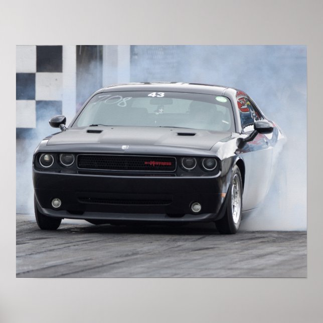 Poster Dodge Challenger (Devant)