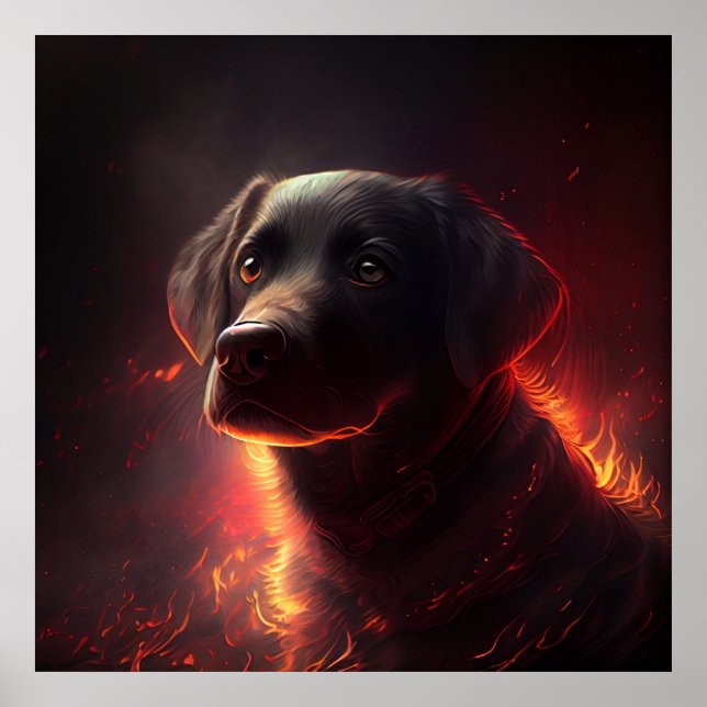 Poster Dog rouge (Devant)