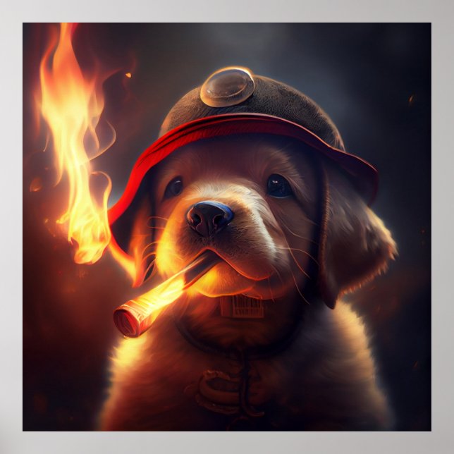 Poster Dog rouge (Devant)