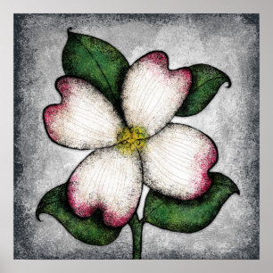 Poster Dogwood Blossom Wall Art