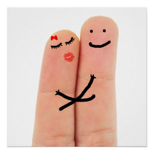 Poster Doigts amoureux