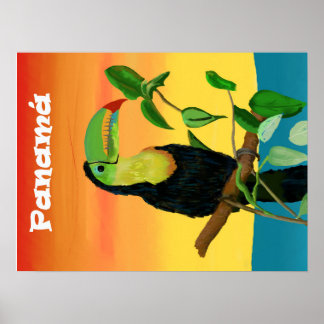 Poster d'oiseaux tropicaux du Toucan
