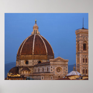 Poster Dôme de la cathédrale Santa Maria del Fiore sous u