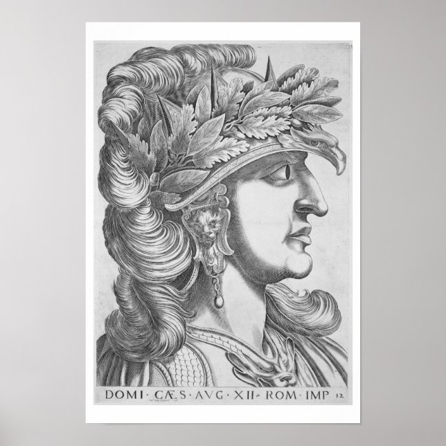 Poster Domitian Caesar (51-96 ap. J.-C.), 1596 (gravure) (Devant)