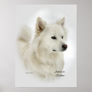 Poster Don d'art Eskimo Chien américain