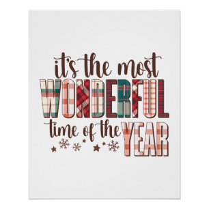 Poster Don de Noël C'est le moment le plus merveilleux de