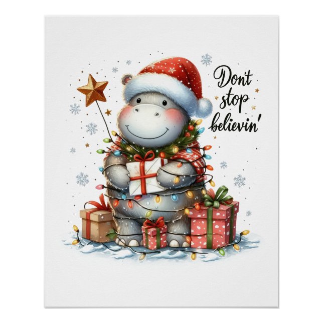 Poster Don de Noël n'arrêtez pas de croire' (Devant)
