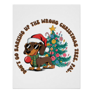 Poster Don de Noël Ne pas aller aboyer