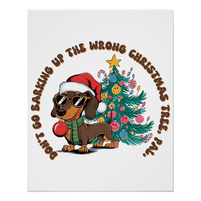 Poster Don de Noël Ne pas aller aboyer (Devant)