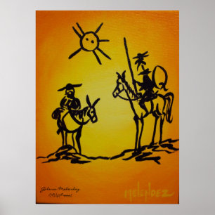 Poster Don don Quichotte de Picaso