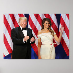 Poster Donald & Melania Trump à l'investiture