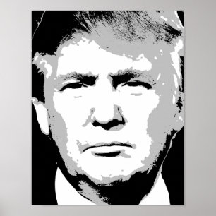 POSTER DONALD TRUMP BLOCK DESIGN