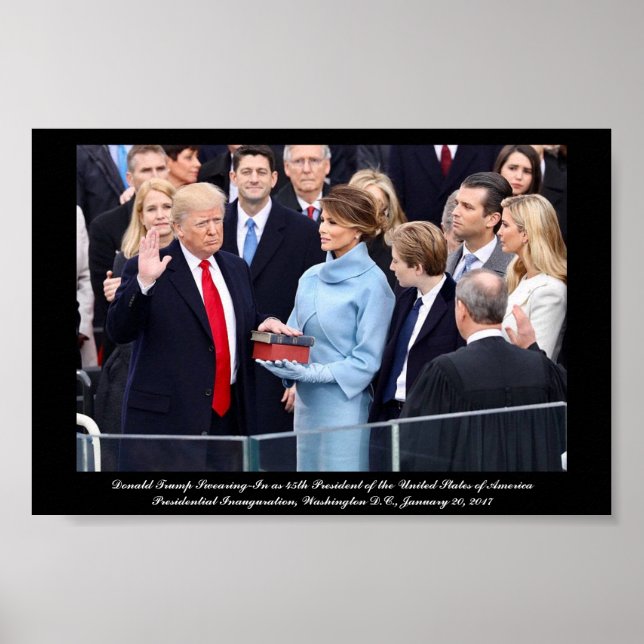 Poster Donald Trump en tant que président (Devant)