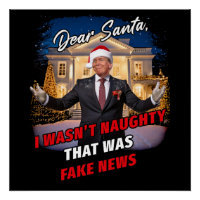 Donald Trump Funny Plaisanterie, Cher Père Noël, f