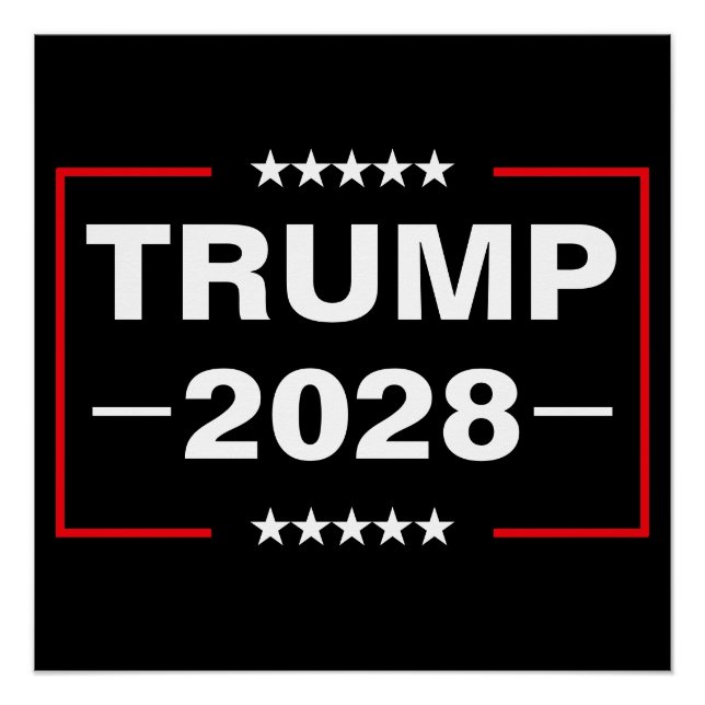 Poster Donald Trump Président 2028 (Devant)