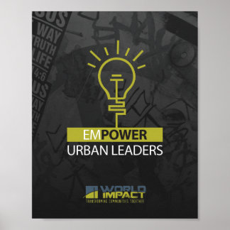 Poster Donner du pouvoir à l'affiche des leaders urbains