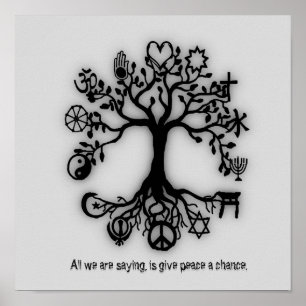 Poster Donner une chance à la paix