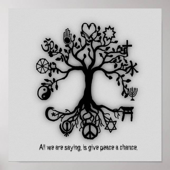 Poster Donner une chance à la paix (Devant)