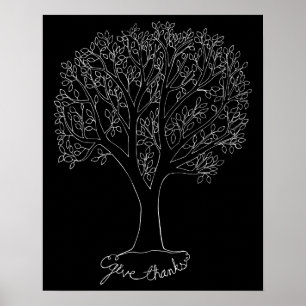 Poster Donnez un arbre Merci