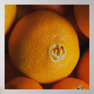 Poster d'oranges / Poster de cuisine en bois