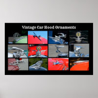 Poster d'ornements Vintage Car Hood