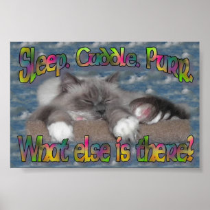 Poster Dors, câlin, purée !
