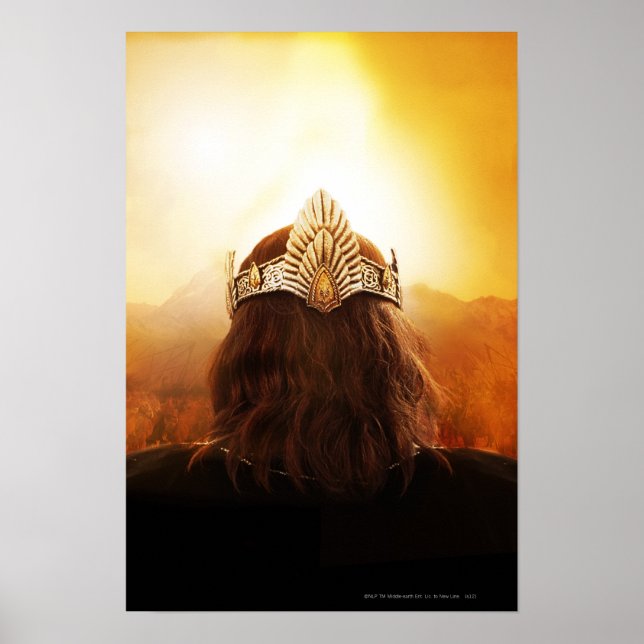 Poster Dos de tête avec couronne (Devant)