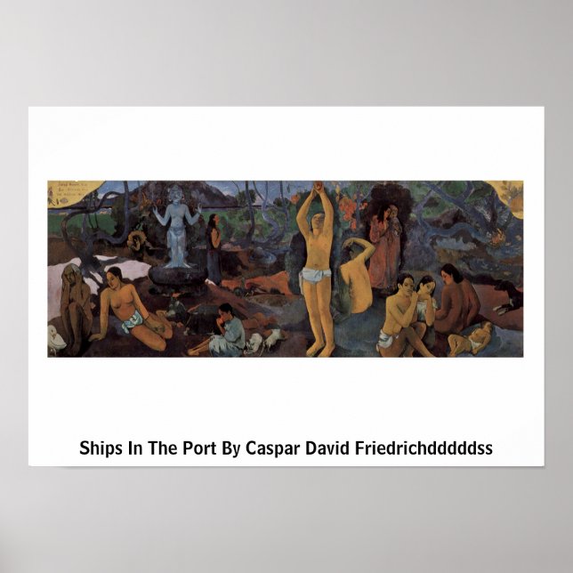 Poster D'Où Venons-Nous ? Par Paul Gauguin (Devant)