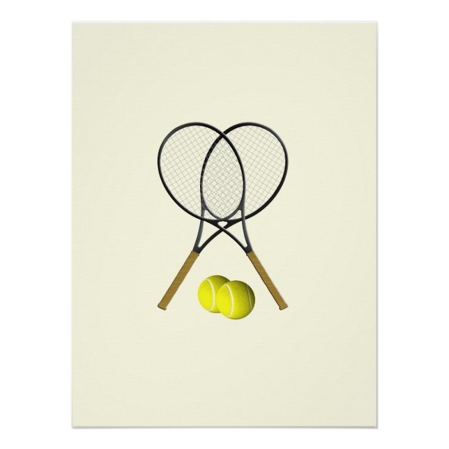 Poster Double Tennis Crème (Devant)