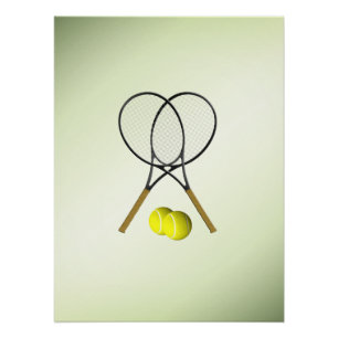 Poster Doubles de tennis Green