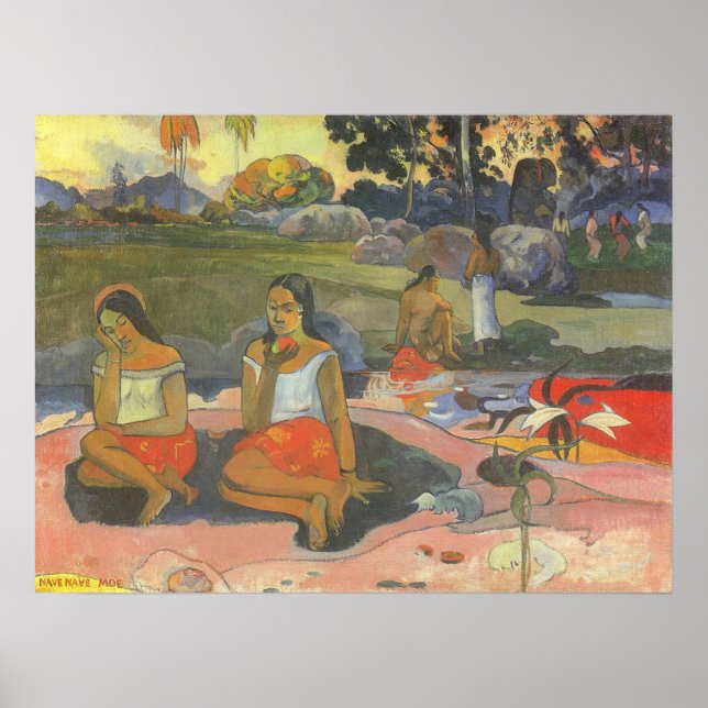 Poster Douce Somnolence par Paul Gauguin, Art ancien (Devant)