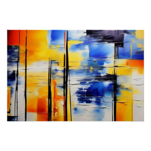 Poster Douceur Abstraite