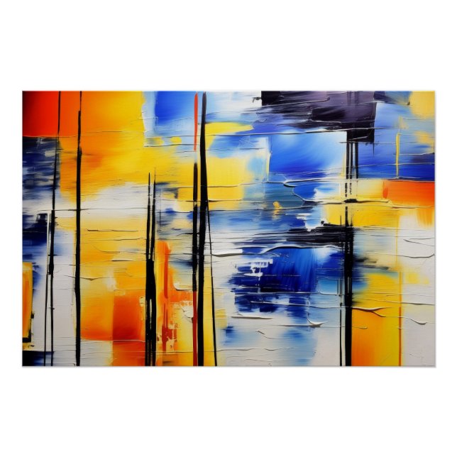 Poster Douceur Abstraite (Devant)