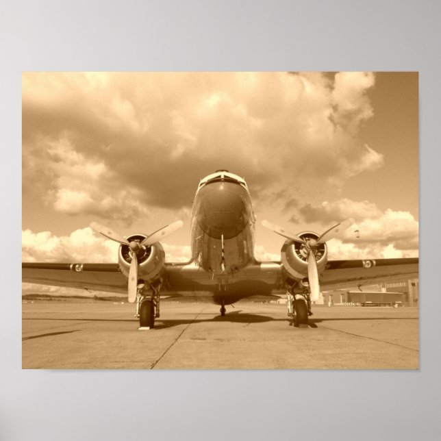 Poster Douglas DC-3 Dakota / C-47 (Devant)