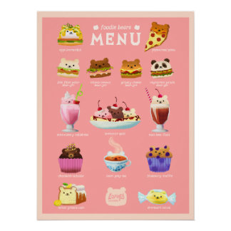 Poster d'ours en pied