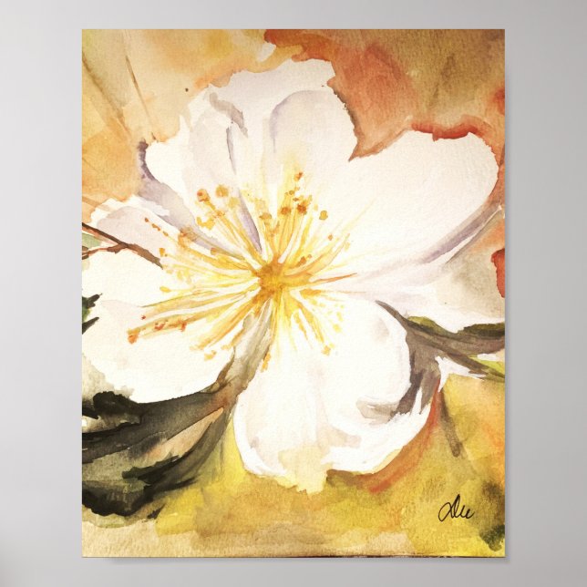 Poster doux Magnolia Premium Canvas Gloss (8x10) (Devant)