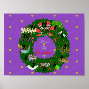 Poster Douze jours de Noël