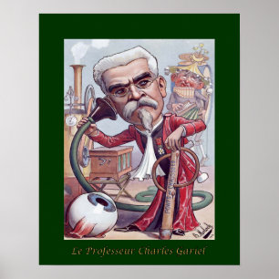 Poster Dr Charles Gariel ~ Ophtalmologiste/audiologiste~