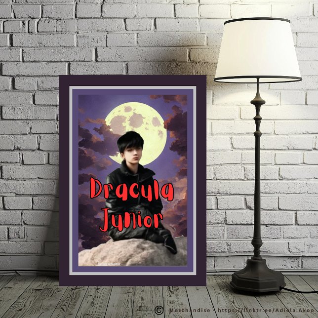 Poster Dracula Junior (DJ Poster designed by Poet Adiela Akoo. Browse my store for more interesting finds & gr8t gift ideas)