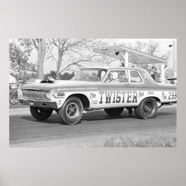 Poster Drag vintage - Twister Too Mopar Stocker (Devant)