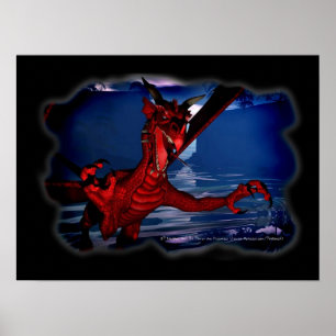 Poster Dragon 3D Imaginaire Art